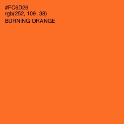 #FC6D26 - Burning Orange Color Image